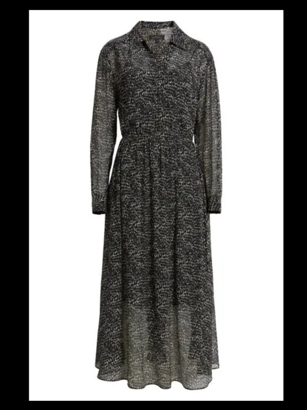 RAG & BONE  Emmy Long Sleeve Silk Blend Dress
